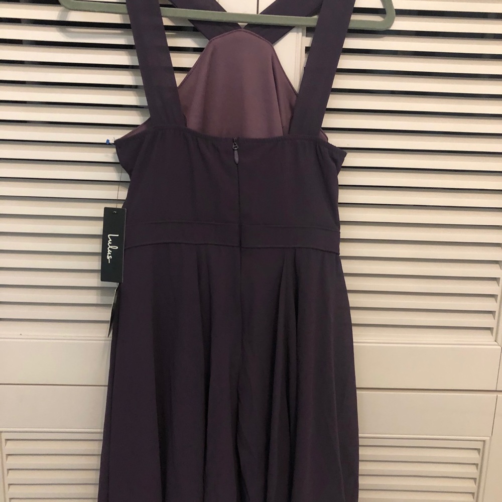 NWT Lulu purple halter dress - Picture 2 of 8